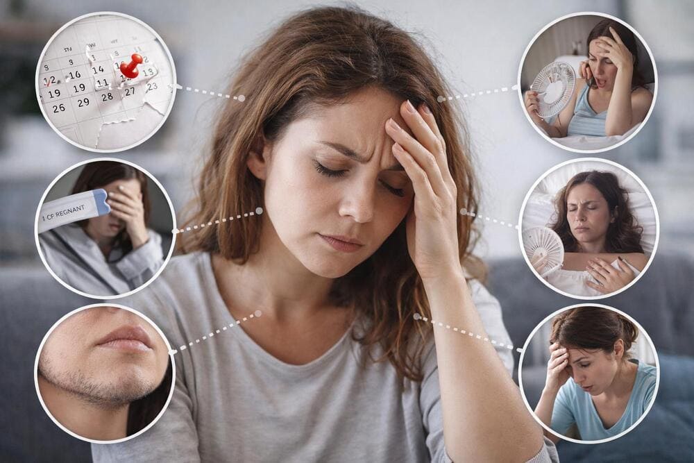 Симптомы гормонального дисбаланса Симптомы гормонального дисбаланса